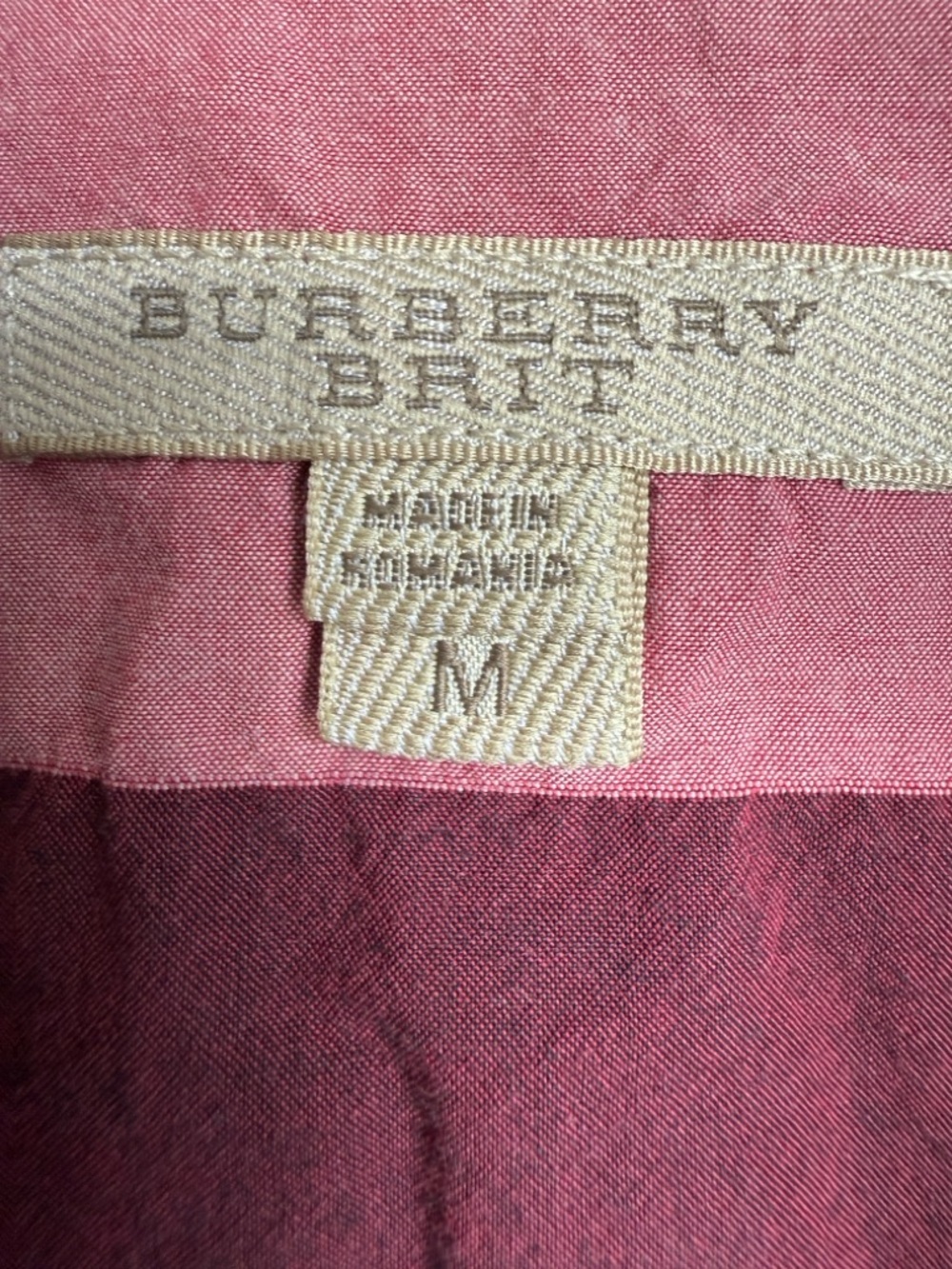 Burberry Brit Women's Red & Purple Plaid Print Button-Down
Shirt size M - Picture 3 of 4